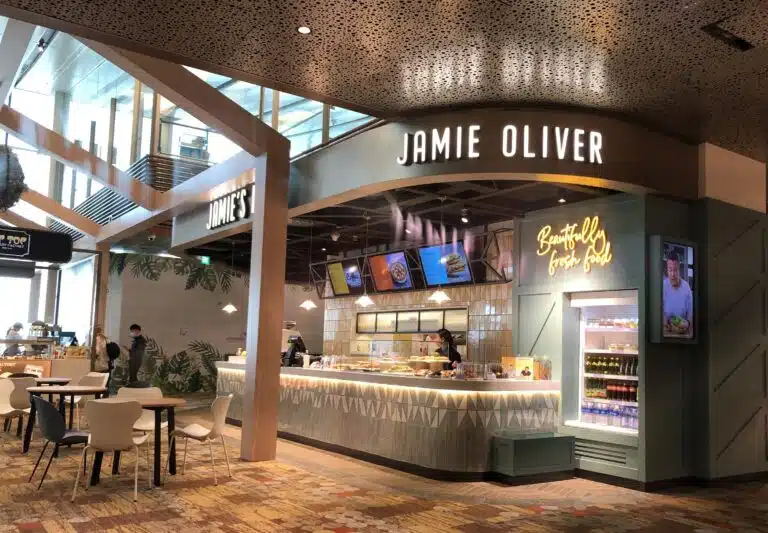 the world's best airport Jamie oliver in Changi Airport