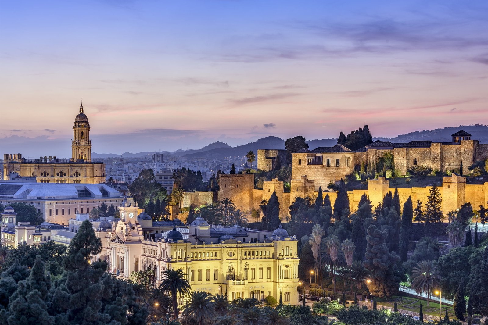 Malaga skyline