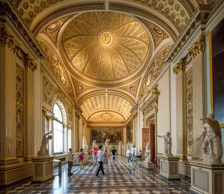 Florence, Italy, Uffizi Gallery. The Uffizi is one of the oldest museums in Europe, located in Florence, Tuscany