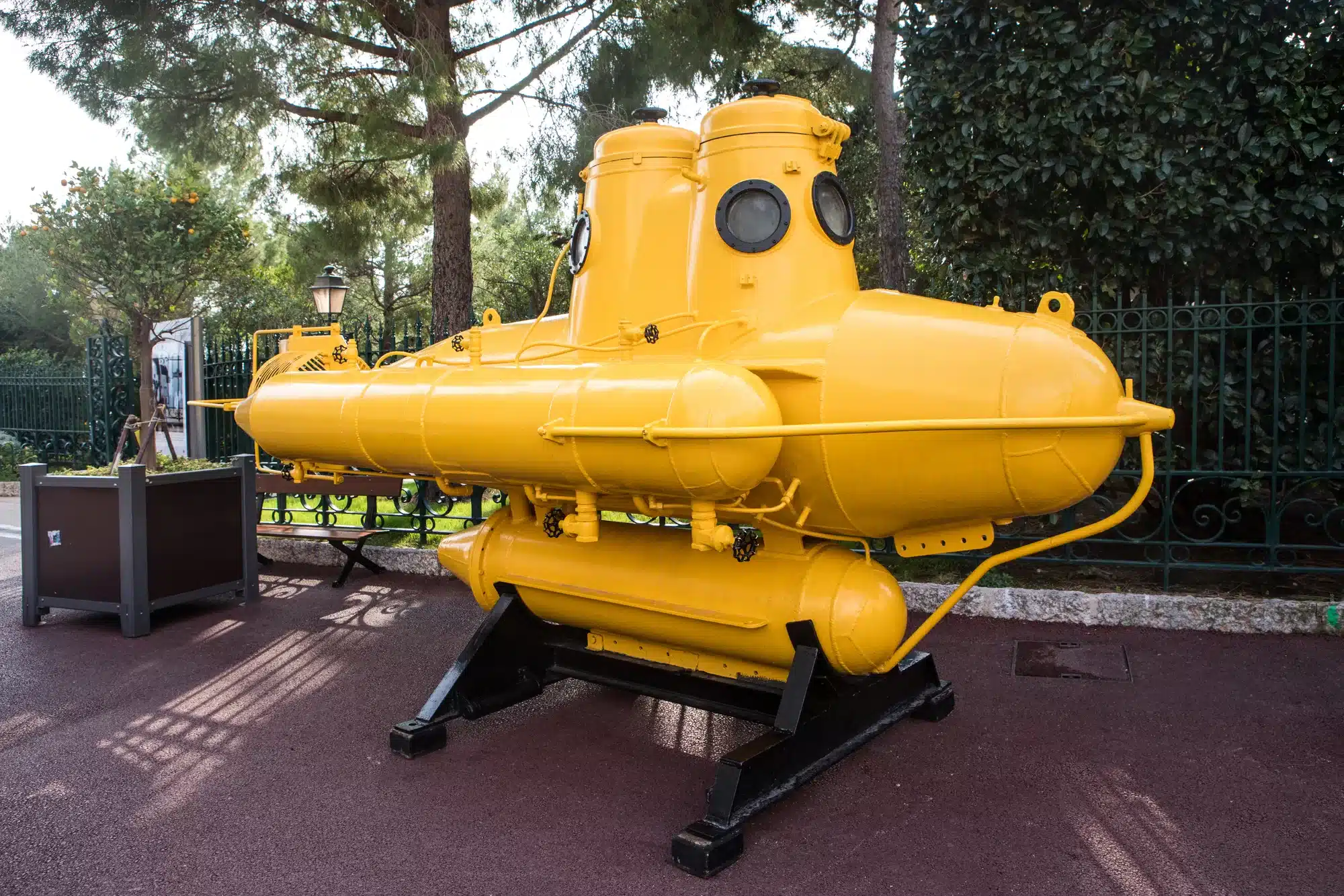 Yellow submarine used by Jacques Yves Cousteau, Oceanography i Monaco
