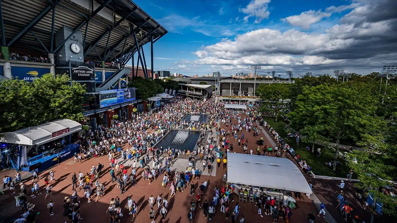 Tennis Masters in New York, the huge stadion