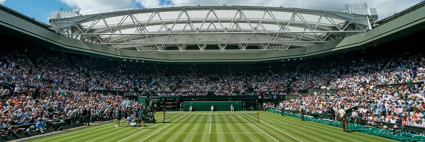 Wimbledon in London, UK - The most prestigious of all tennis grand slam tournaments
