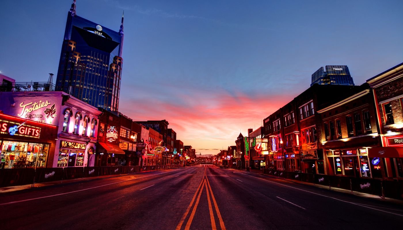 Broadway in Downtown Nashville