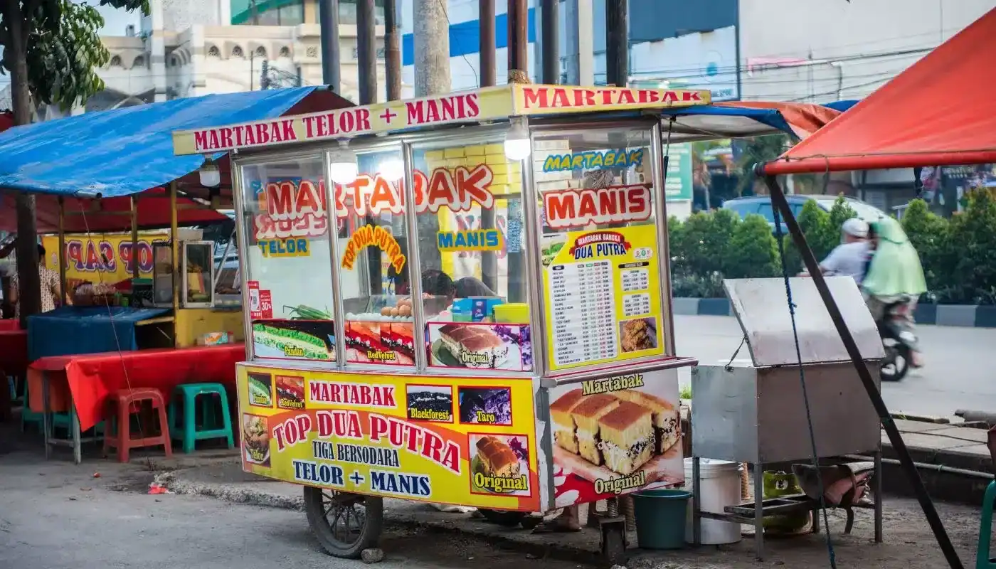 Indonesian food cart