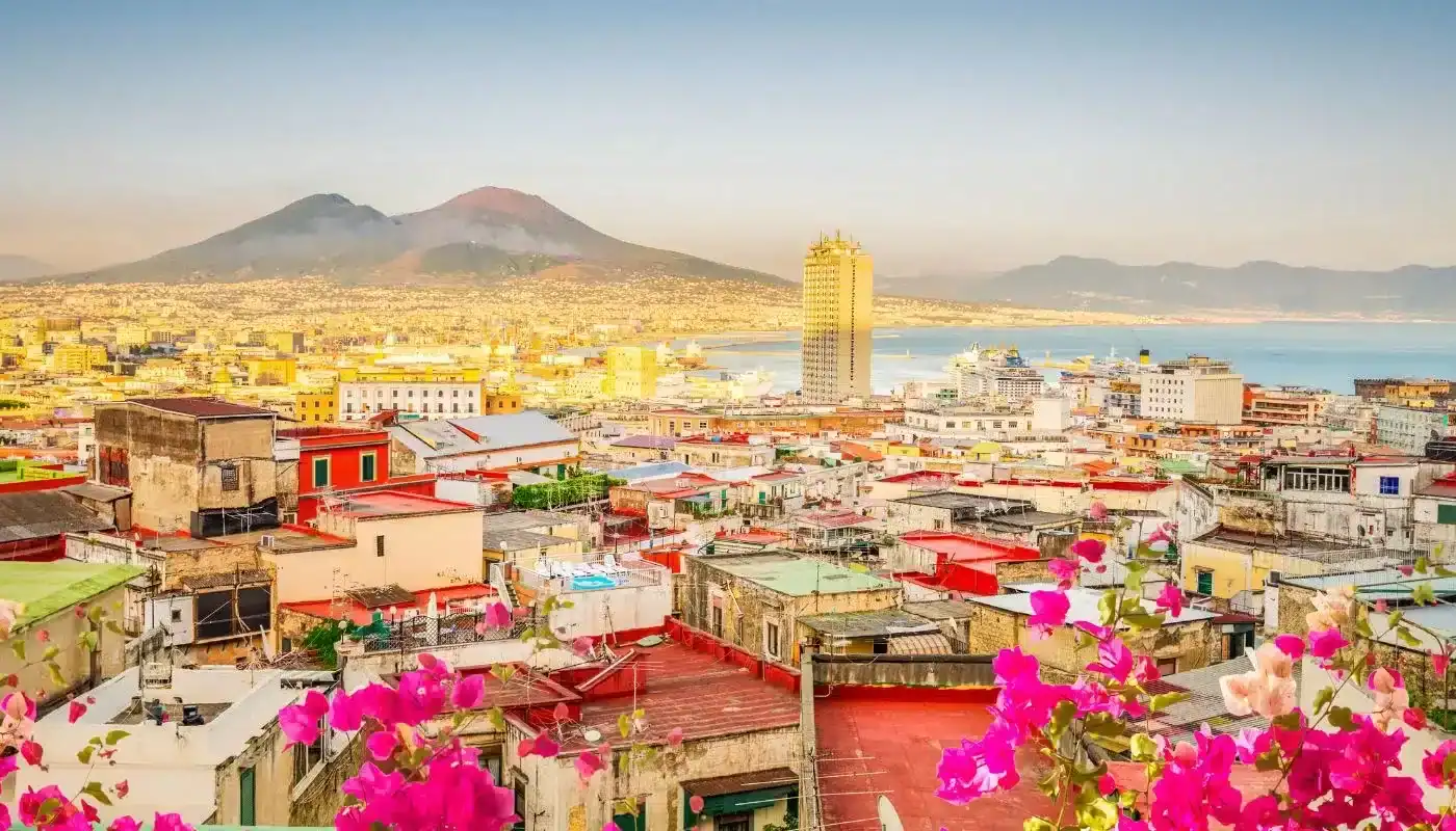 Overlooking Naples and Mount Vesuvius