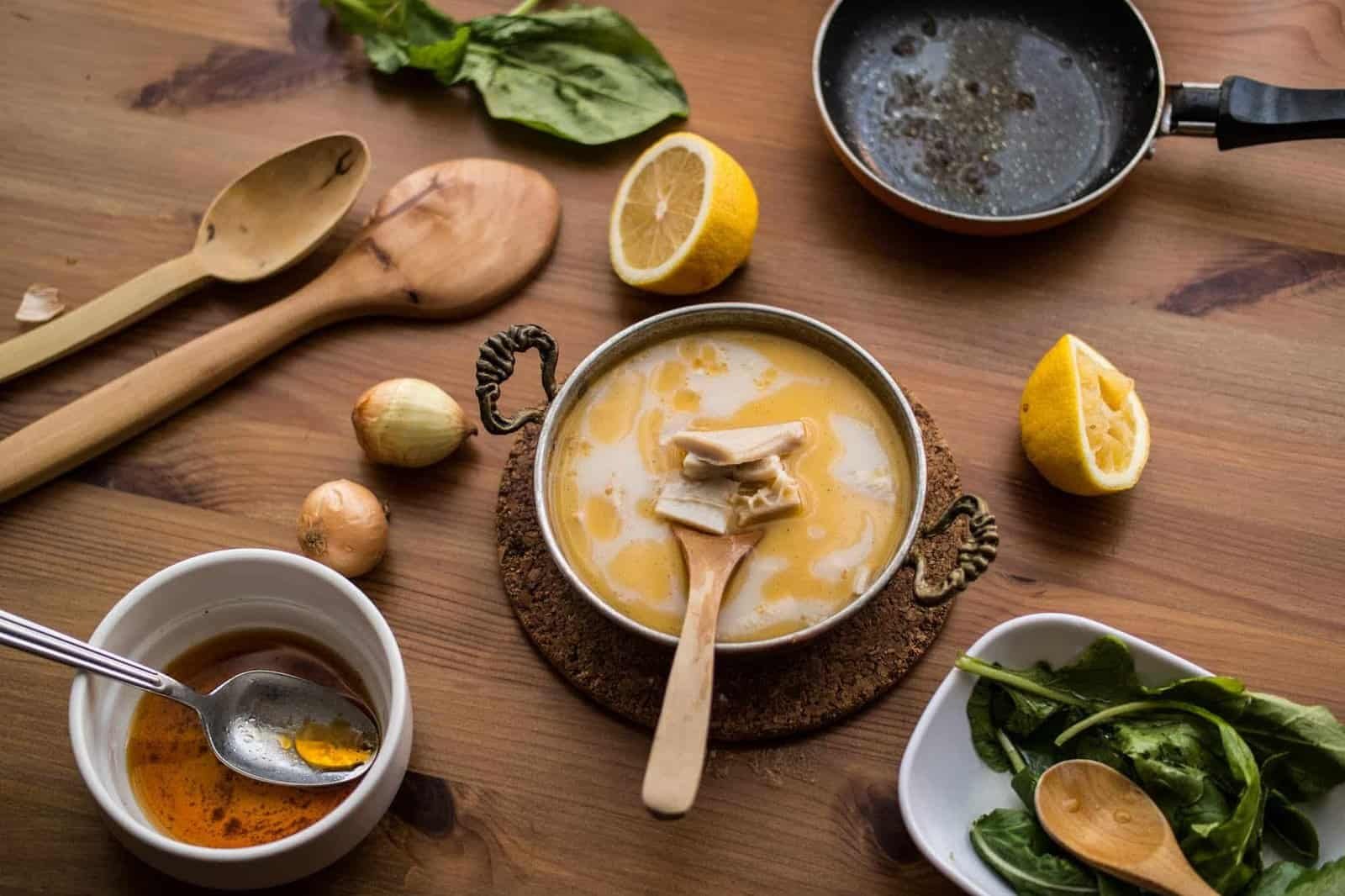 Turkish Traditional Tripe Soup / iskembe corbasi.