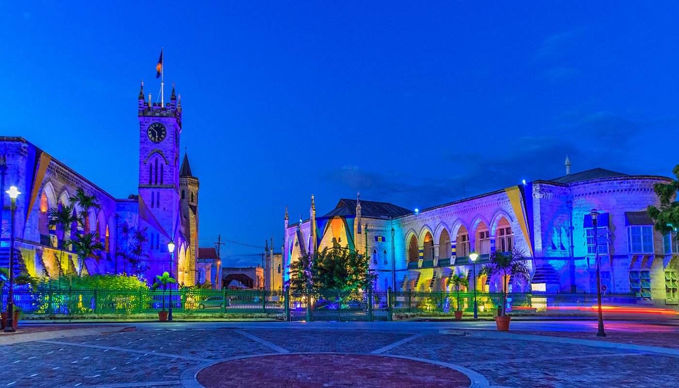 National heroes square in Bridgetown