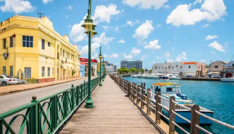 Promenade at marina of Bridgetown, Barbados