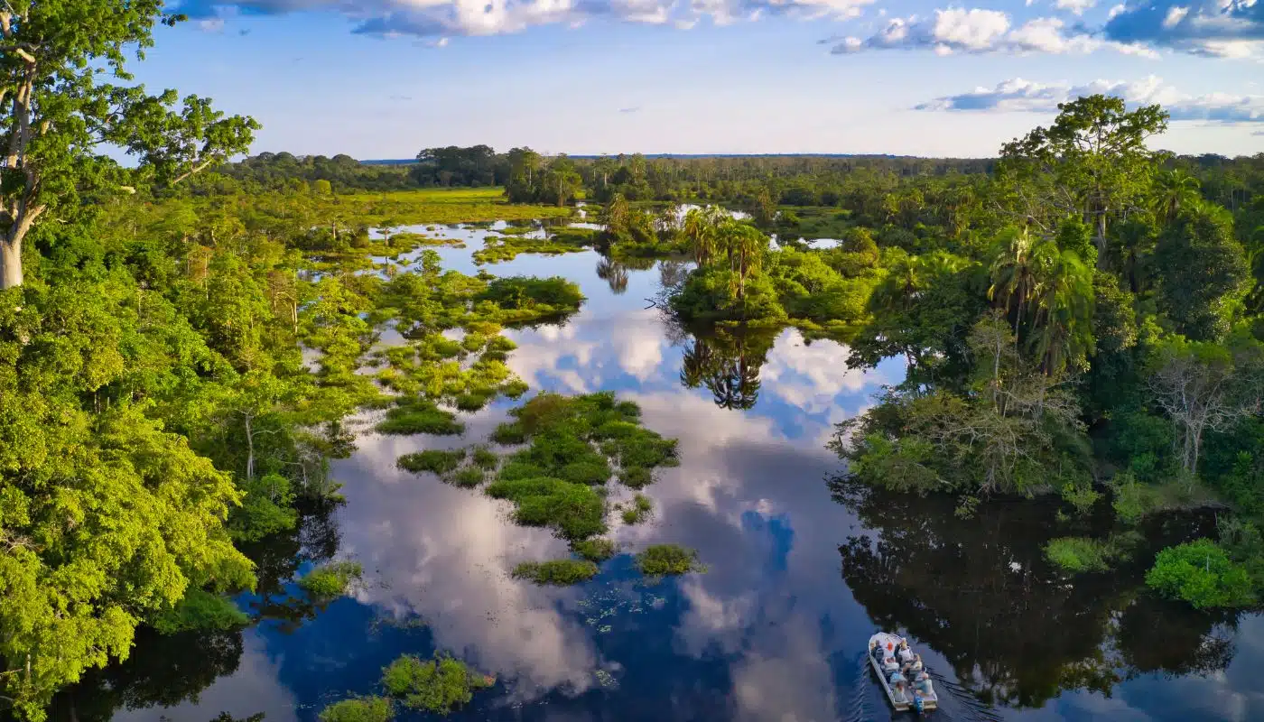 River trip in the Congo