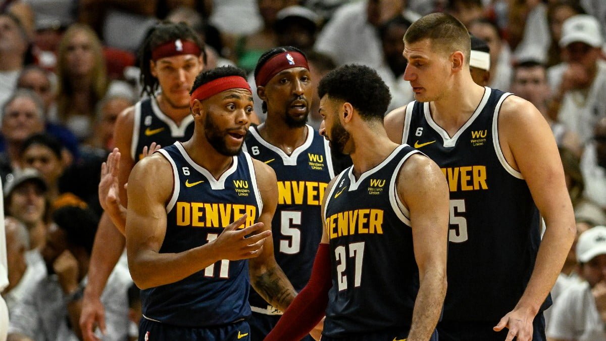 Last year's champions, Denver Nuggets