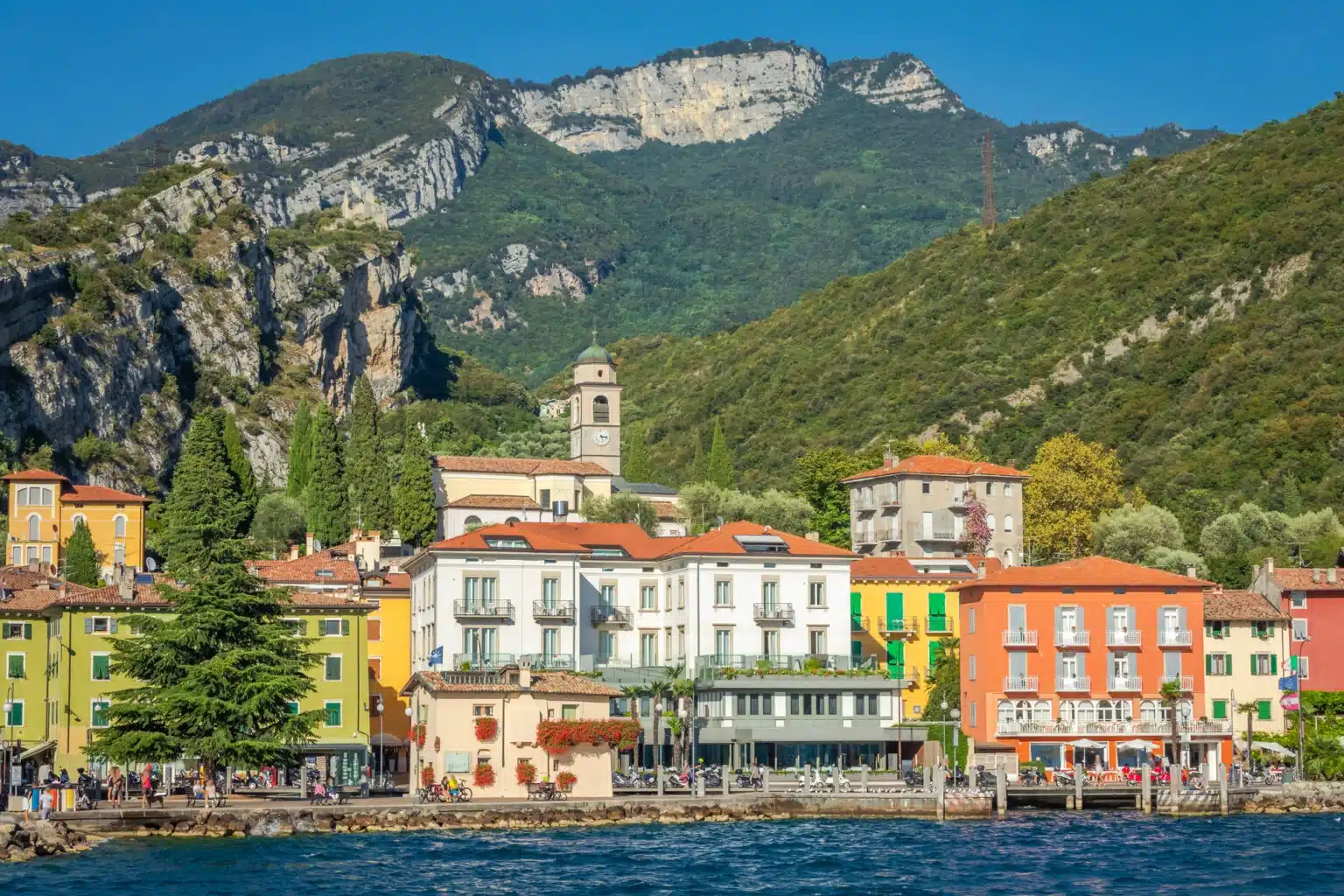Riva is a beautiful town, north of Lake Garda