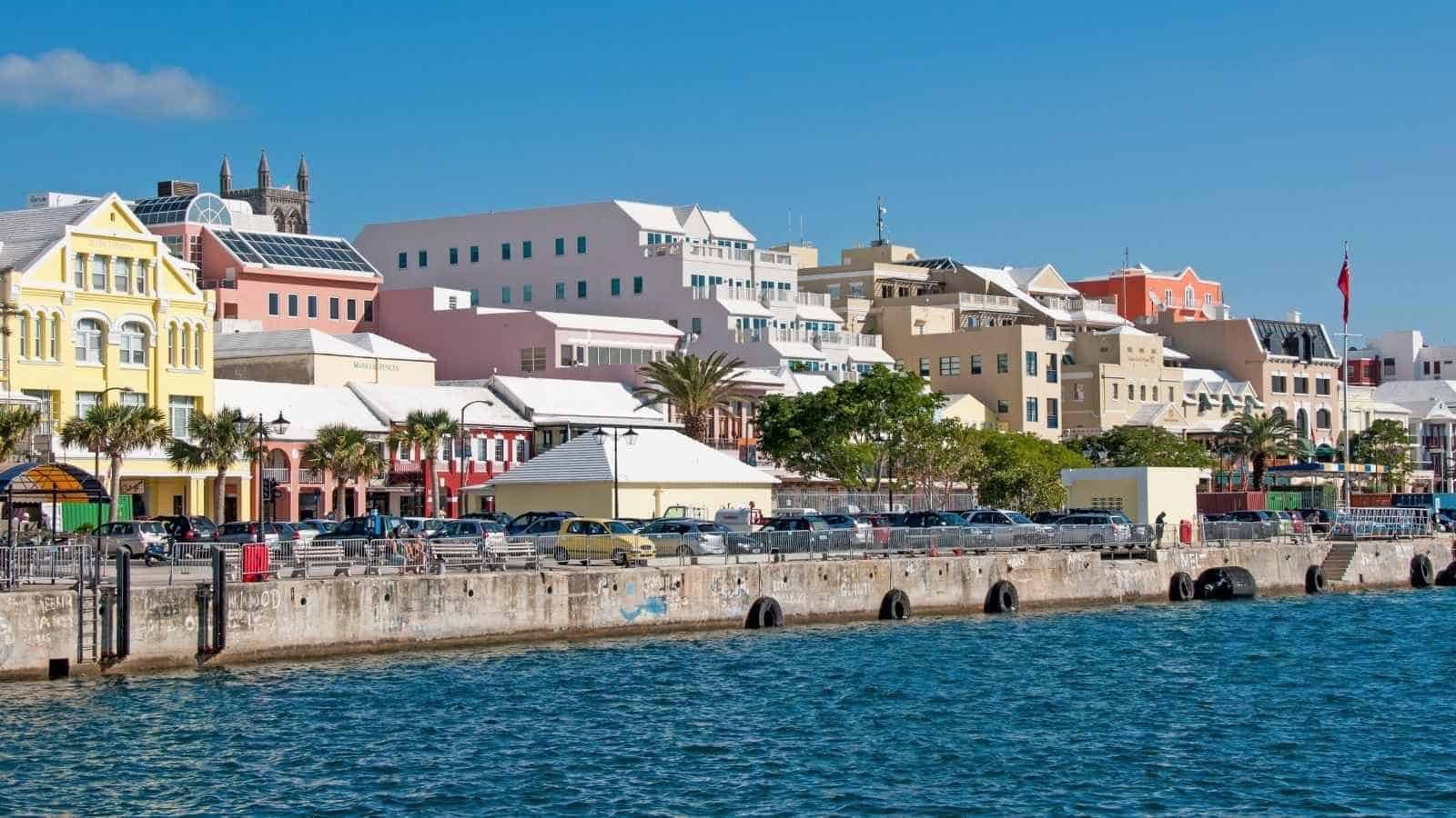 Front Street in Hamilton, Bermuda Travel Guide