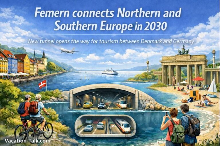 The Fehmarn Belt Tunnel connects North and South Europe